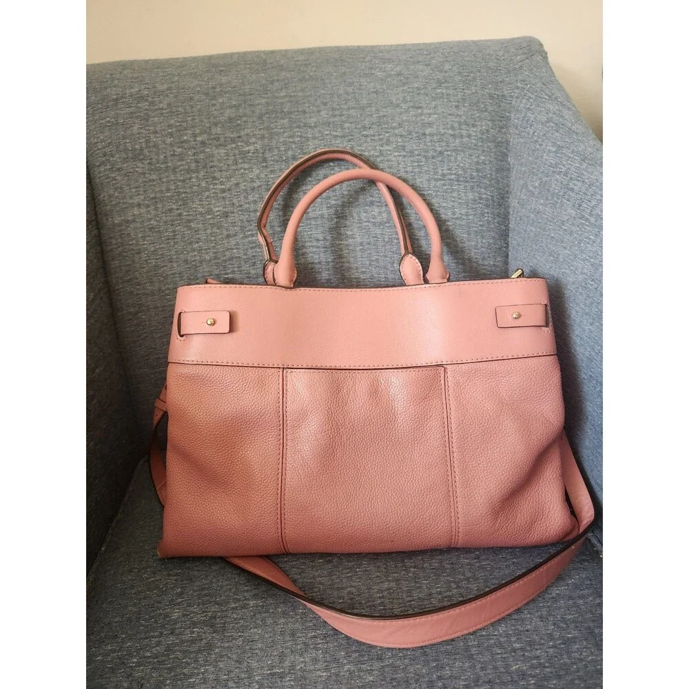 Michael Kors Gramercy Large Leather Tote in Blush Pink Mauve